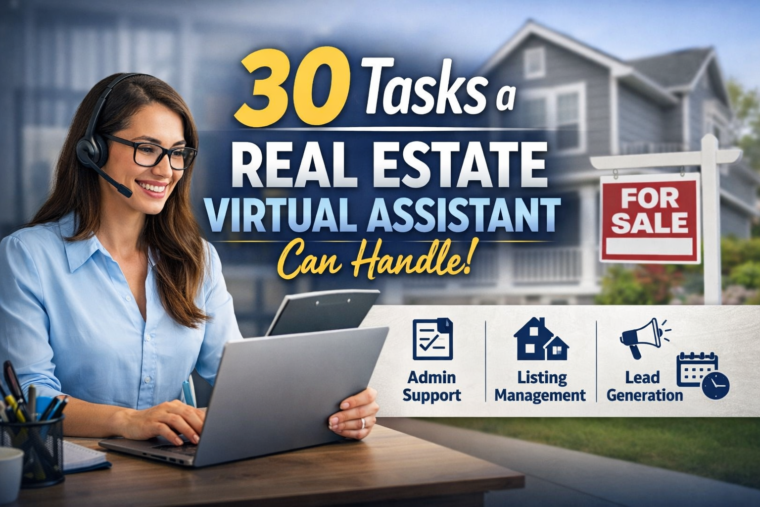 30 Tasks a Real Estate Virtual Assistant Can Handle