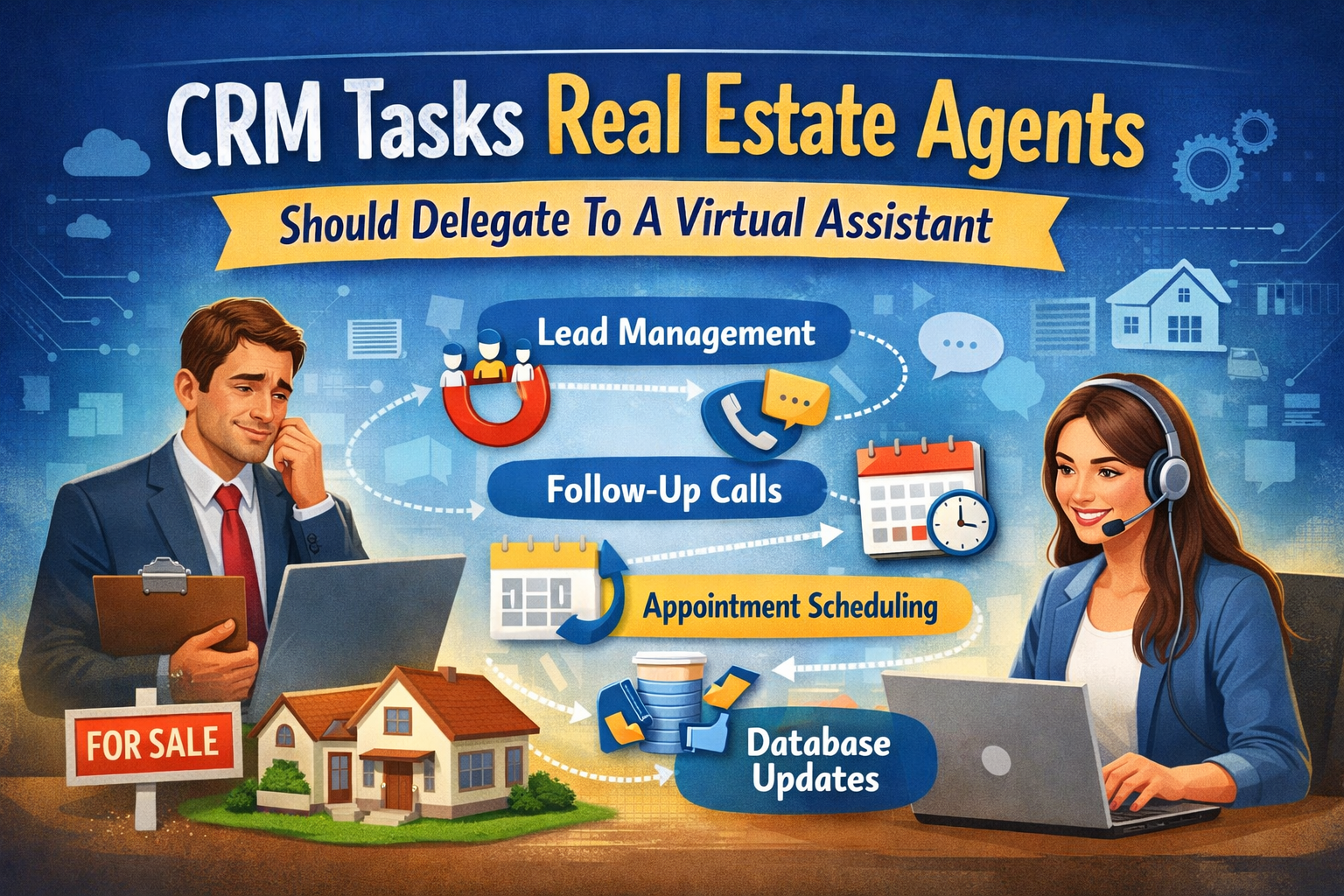 CRM tasks real estate agents should delegate