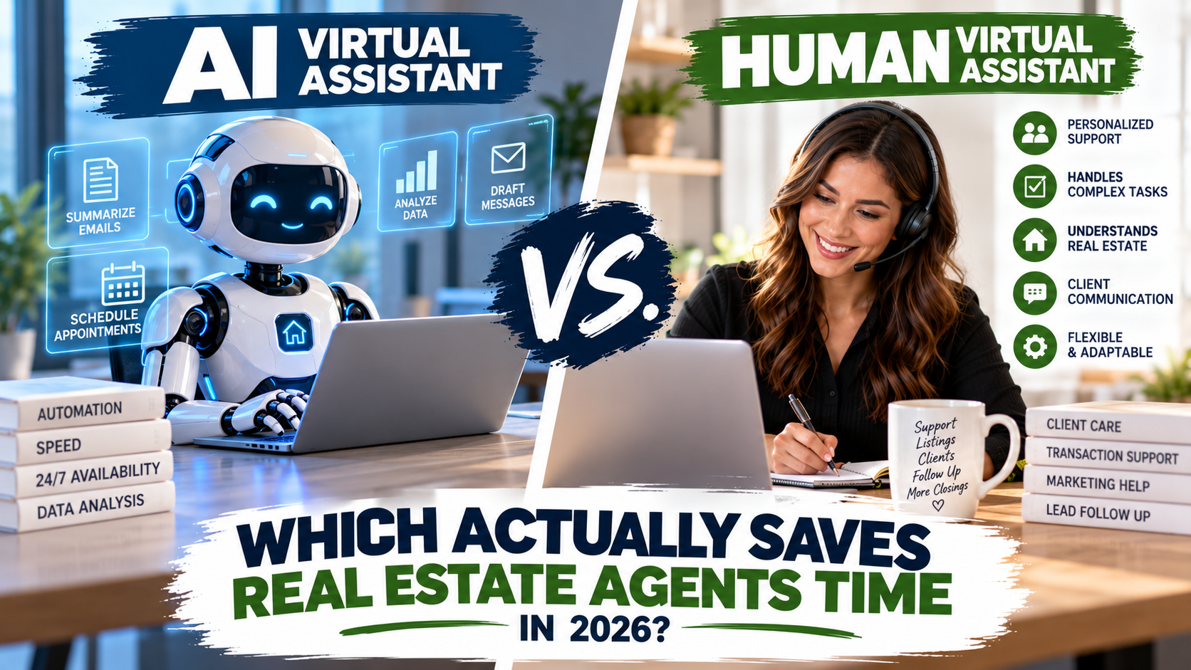 AI vs human virtual assistant